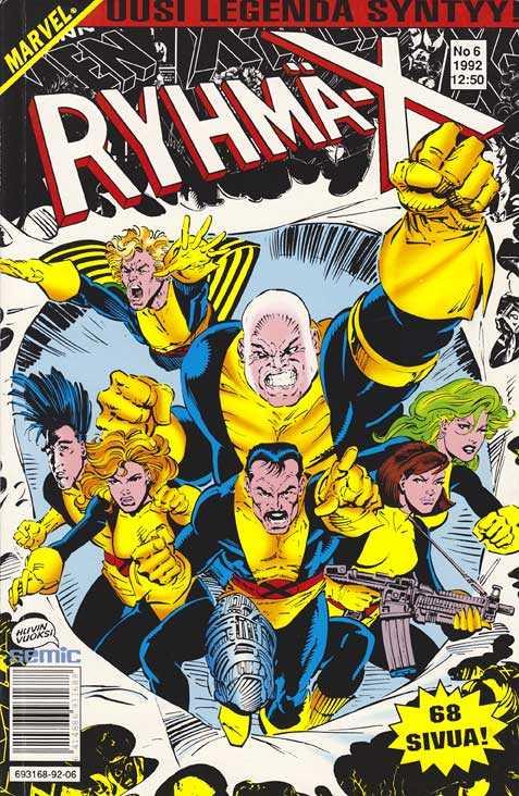 Ryhmä-X #1992-06 cover