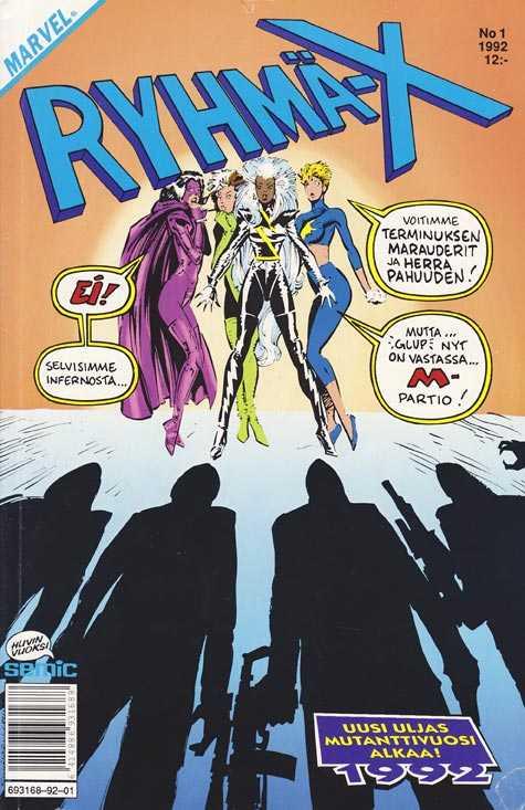 Ryhmä-X #1992-01 cover