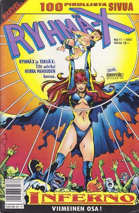 Ryhmä-X #1991-11 cover