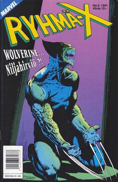Ryhmä-X #1991-06 cover