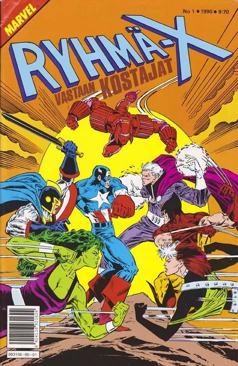 Ryhmä-X #1990-01 cover