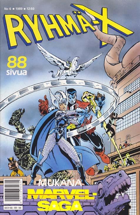 Ryhmä-X #1989-06 cover