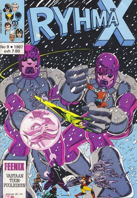 Ryhmä-X #1987-09 cover