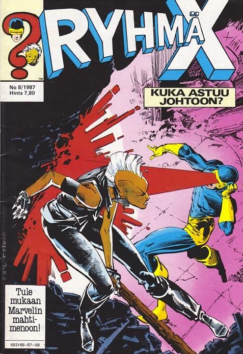 Ryhmä-X #1987-08 cover