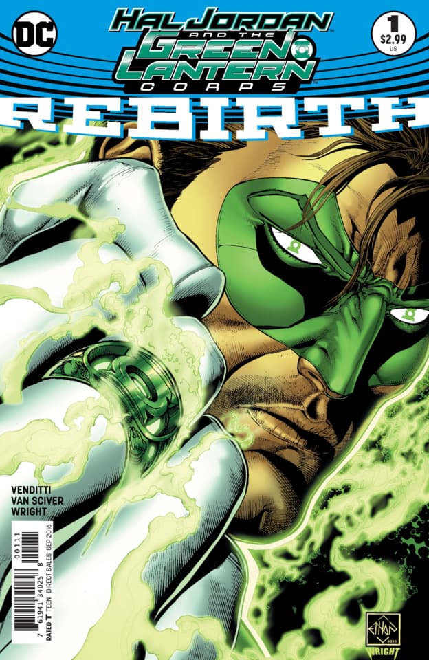 Hal Jordan & The Green Lantern Corps: Rebirth cover — © DC Comics