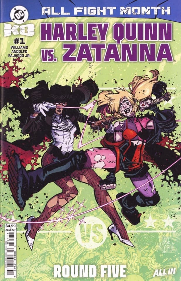 DC K.O.: Harley Quinn vs. Zatanna cover — © DC Comics