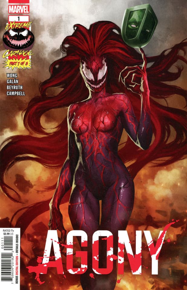 Extreme Carnage: Agony cover — © Marvel Comics