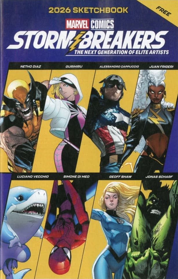Marvel Comics Stormbreakers 2026 Sketchbook