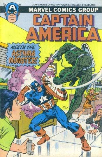 Captain America Meets the Asthma Monster!