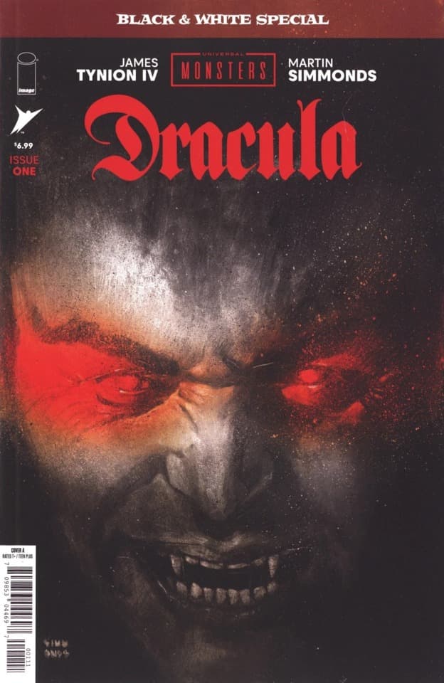 Universal Monsters: Dracula Black & White Special cover — © Image Comics