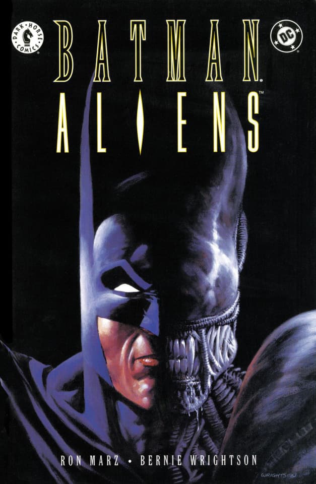 Batman/Aliens cover — © DC Comics