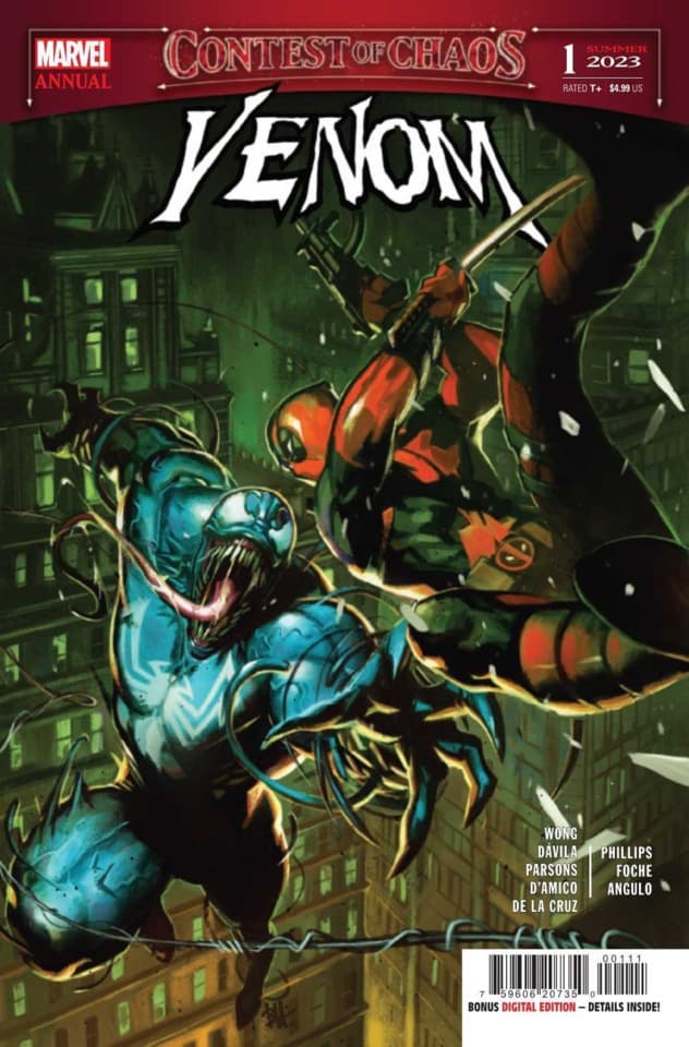 Venom Annual cover — © Marvel Comics