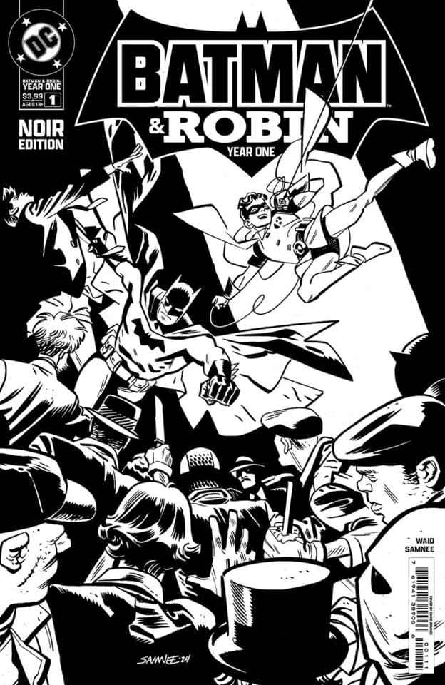 Batman and Robin: Year One Noir Edition cover — © DC Comics