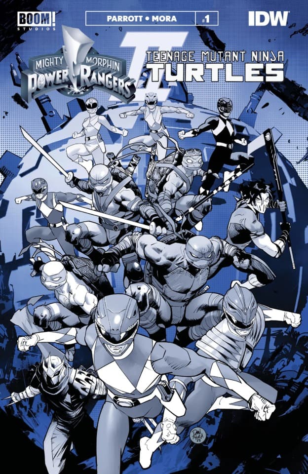 Mighty Morphin Power Rangers/Teenage Mutant Ninja Turtles II Black & White Edition