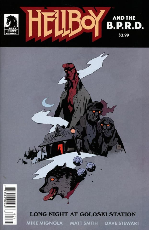 Hellboy and the B.P.R.D.: Long Night at Goloski Station cover — © Dark Horse Comics