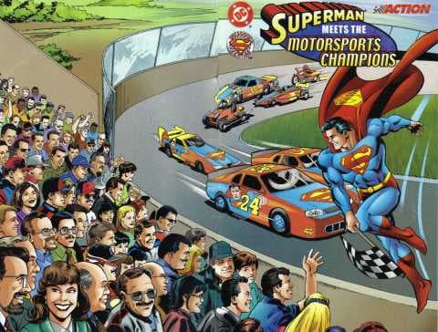 Superman Meets the Motorsports Champions