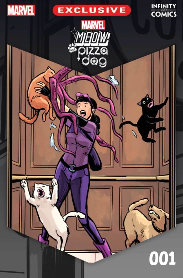 Marvel Meow and Pizza Dog Infinity Comic