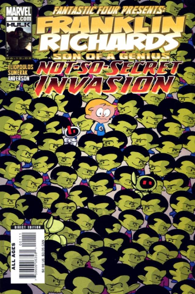 Franklin Richards: Not-So-Secret Invasion cover — © Marvel Comics