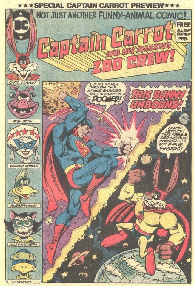 Special Captain Carrot Preview