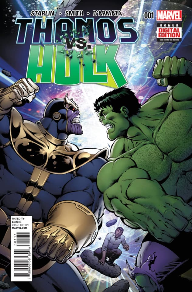 Thanos vs. Hulk cover — © Marvel Comics