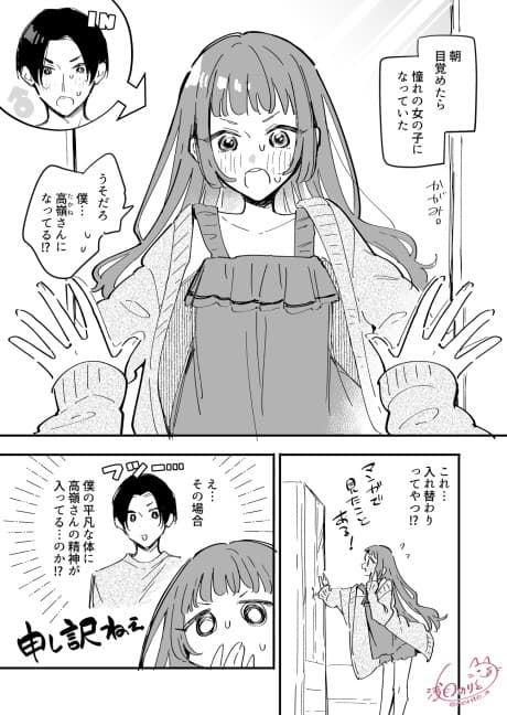 Irekawatte shimatta Akogare no Onnanoko ga Yabakatta