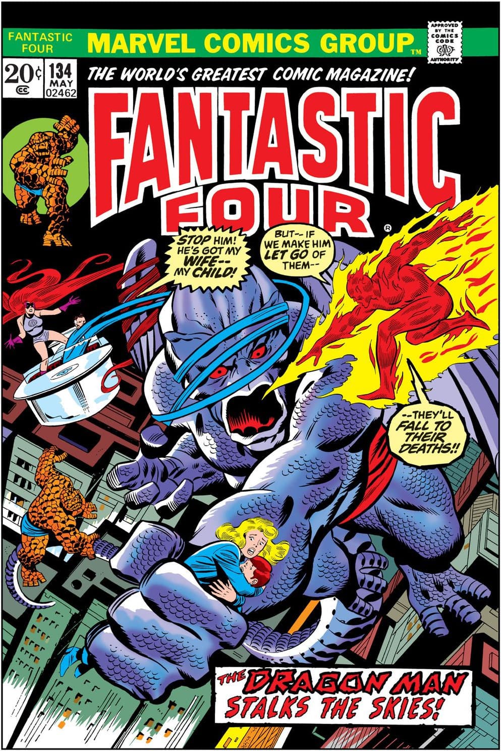 Fantastic Four #134 cover