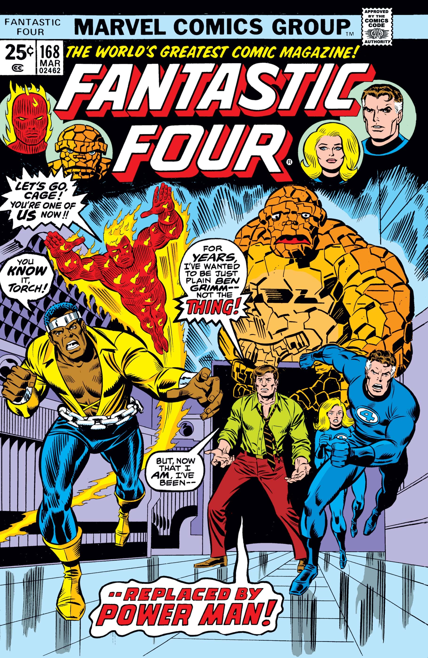 Fantastic Four #168 cover