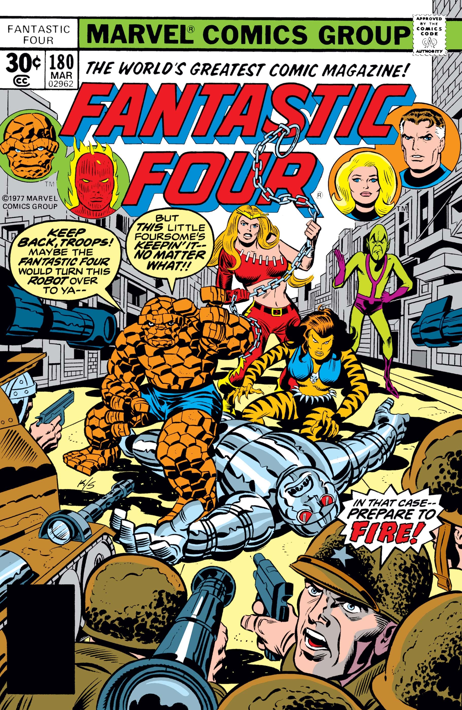 Fantastic Four #180 cover