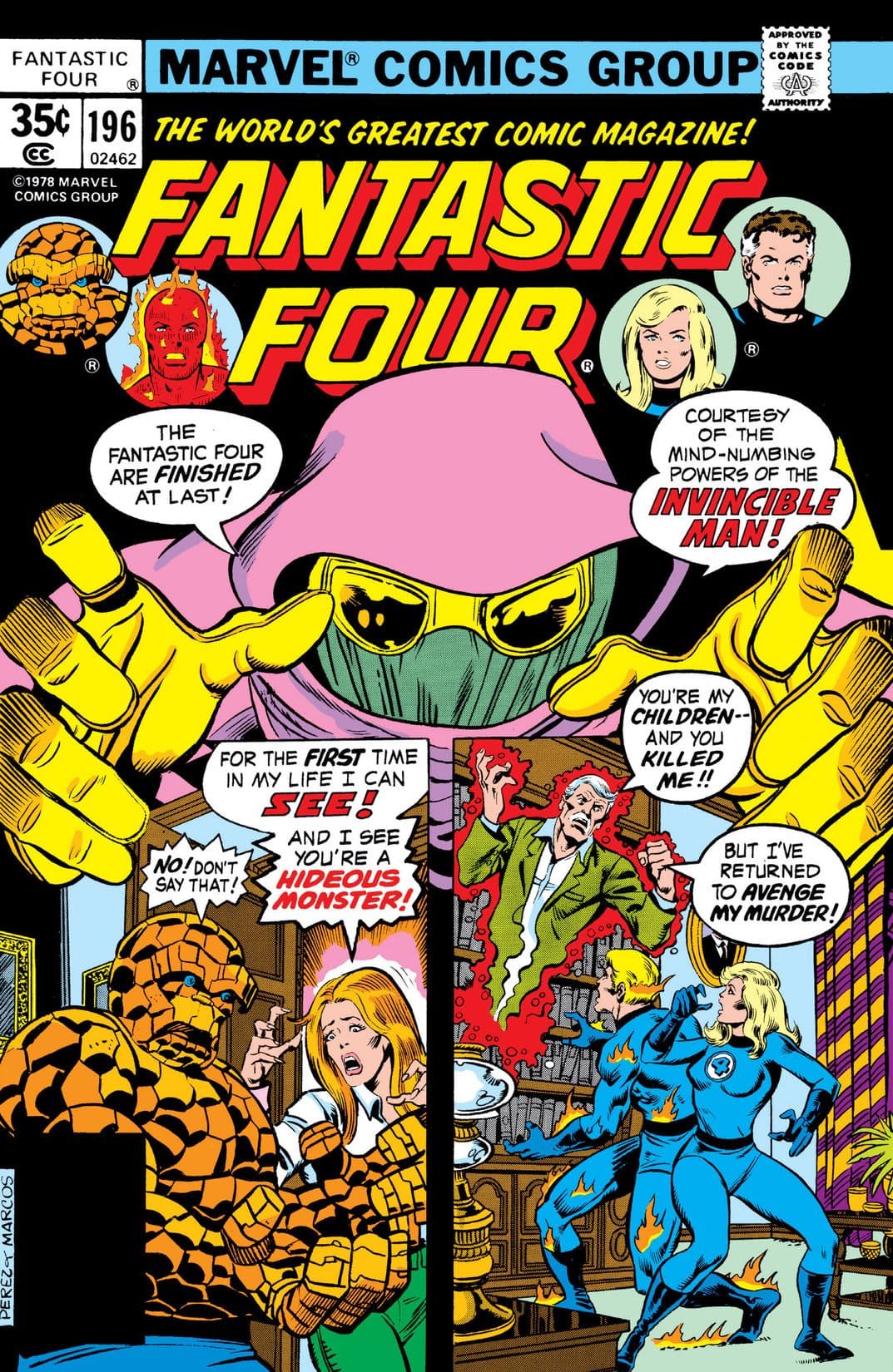 Fantastic Four #196 cover
