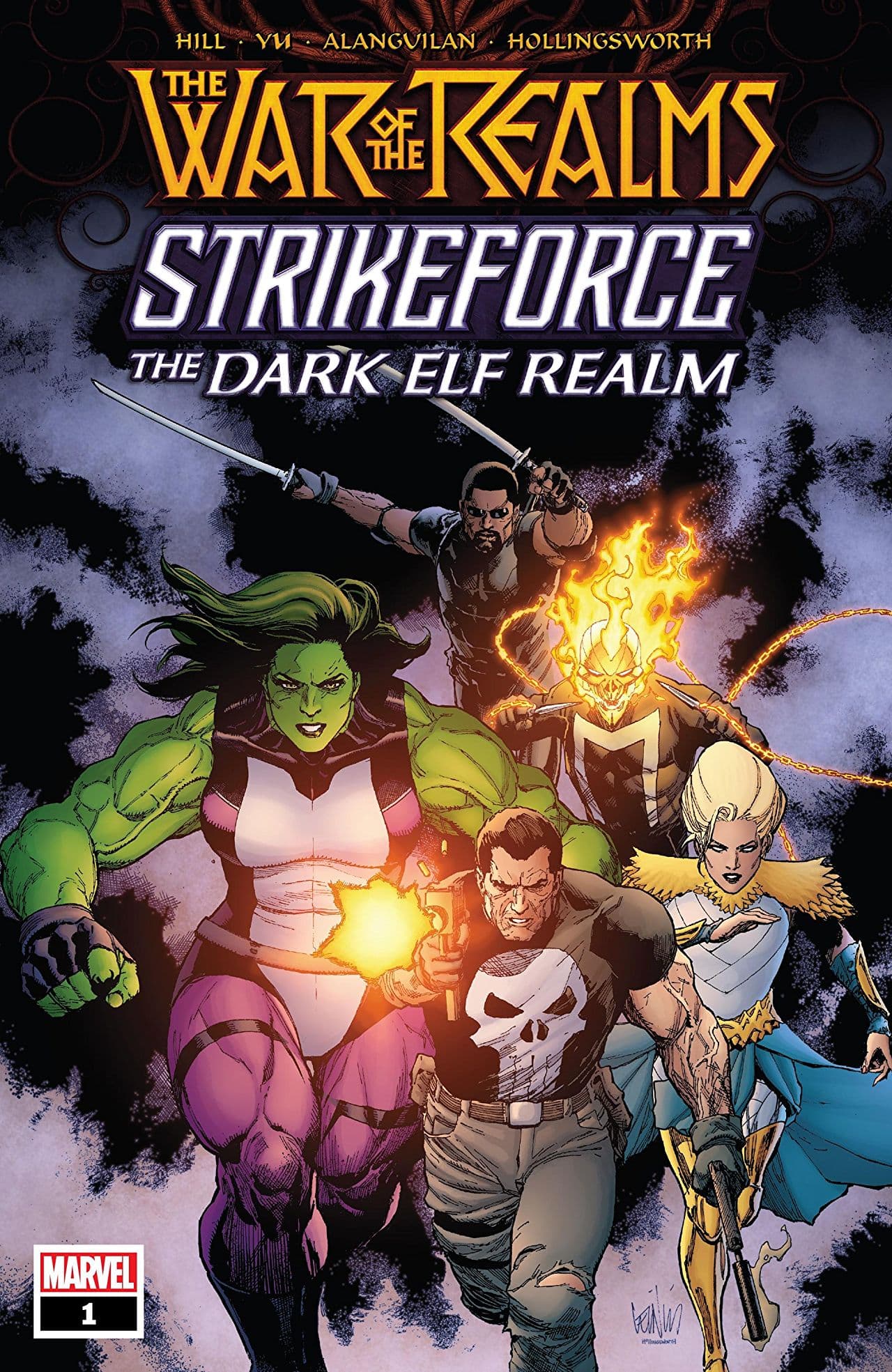 War of the Realms Strikeforce: The Dark Elf Realm #1 cover