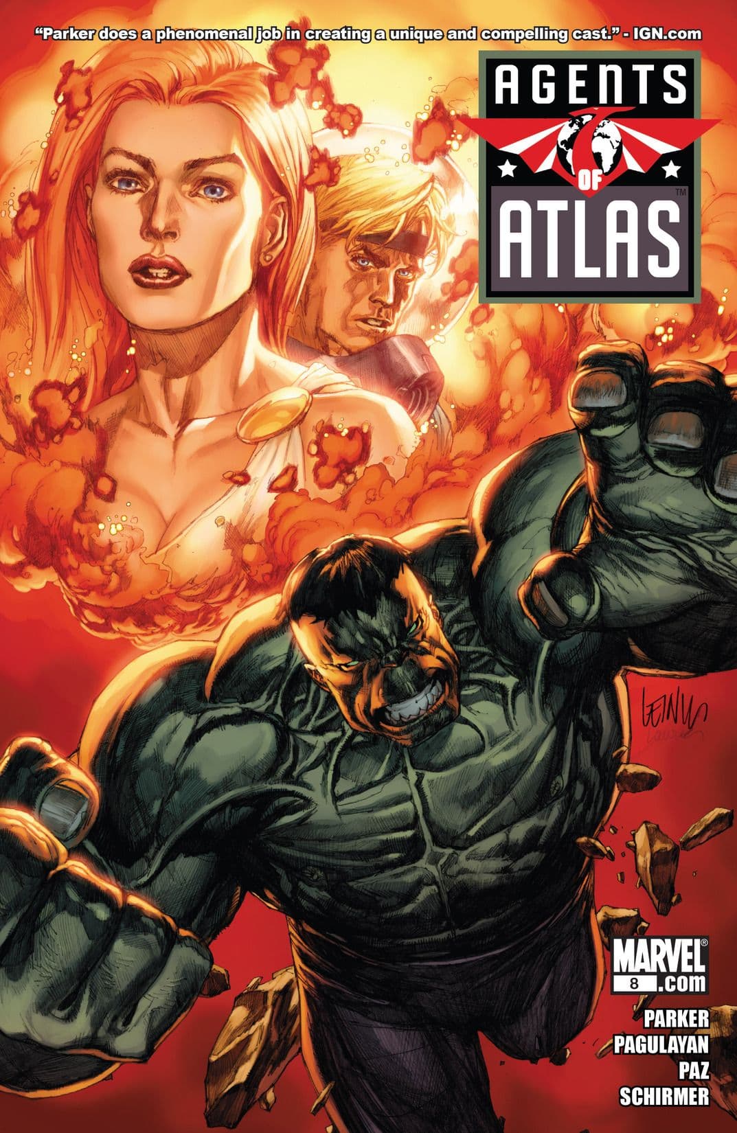 Agents of Atlas #8 cover