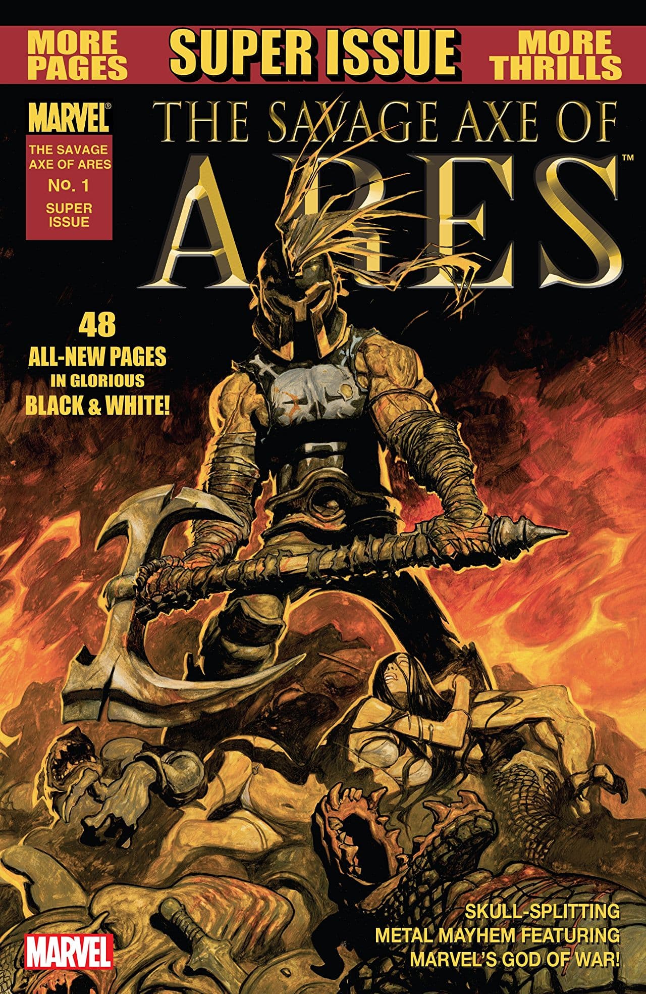 The Savage Axe of Ares cover — © Marvel Comics