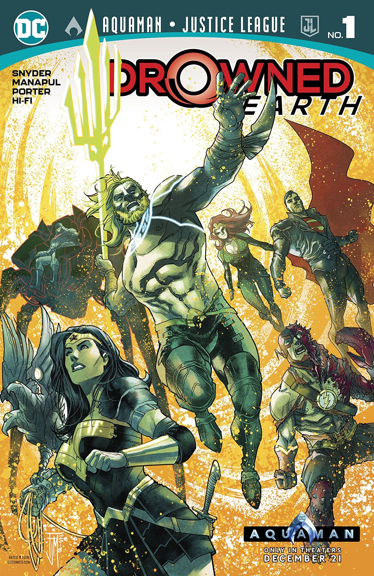 Aquaman/Justice League: Drowned Earth Special #1 cover