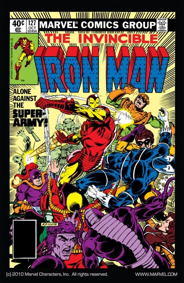 Iron Man #127 cover