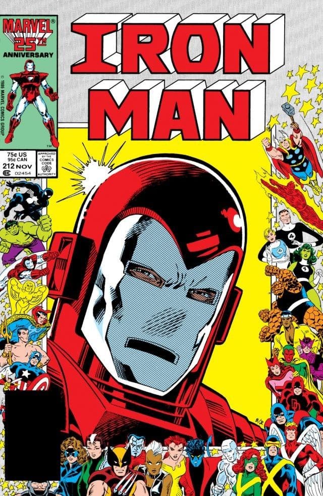 Iron Man #212 cover
