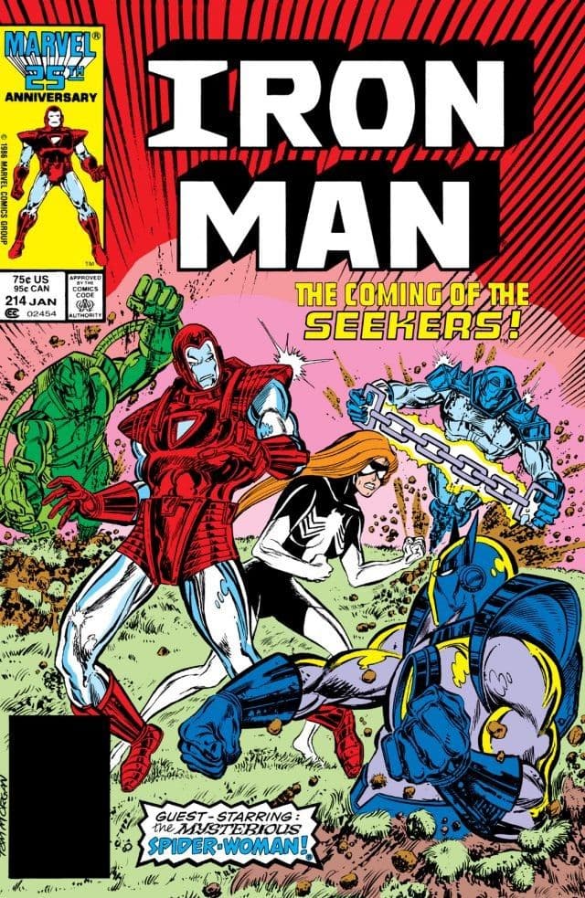 Iron Man #214 cover