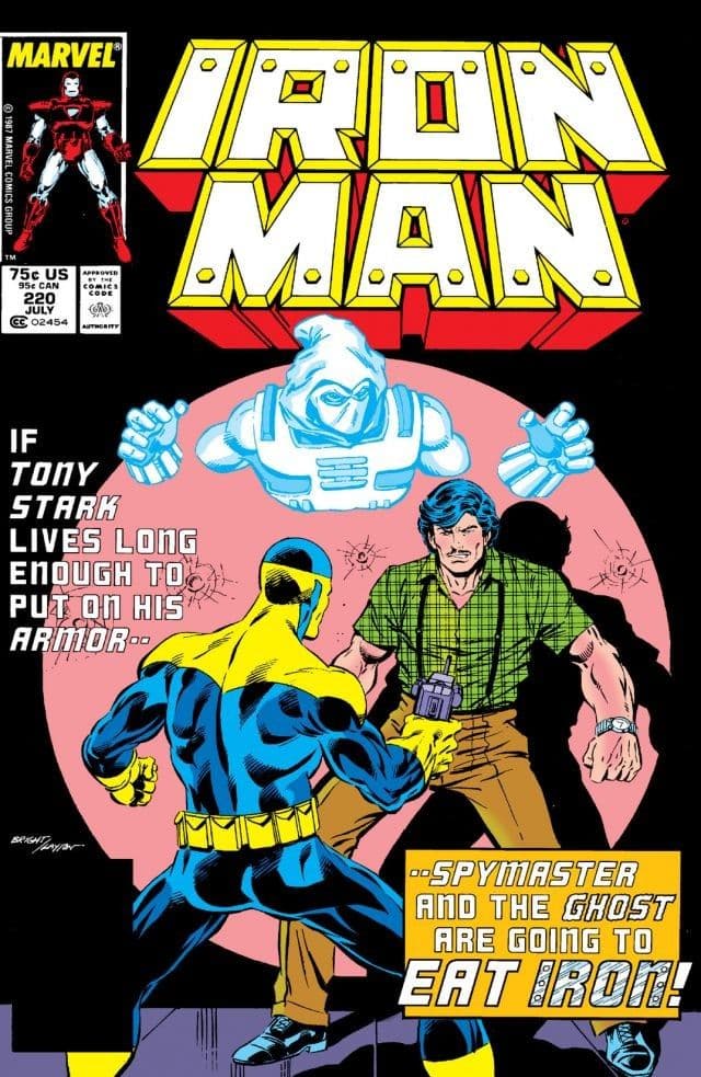 Iron Man #220 cover