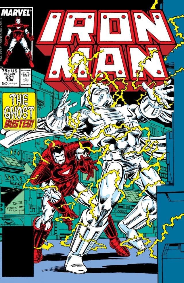 Iron Man #221 cover
