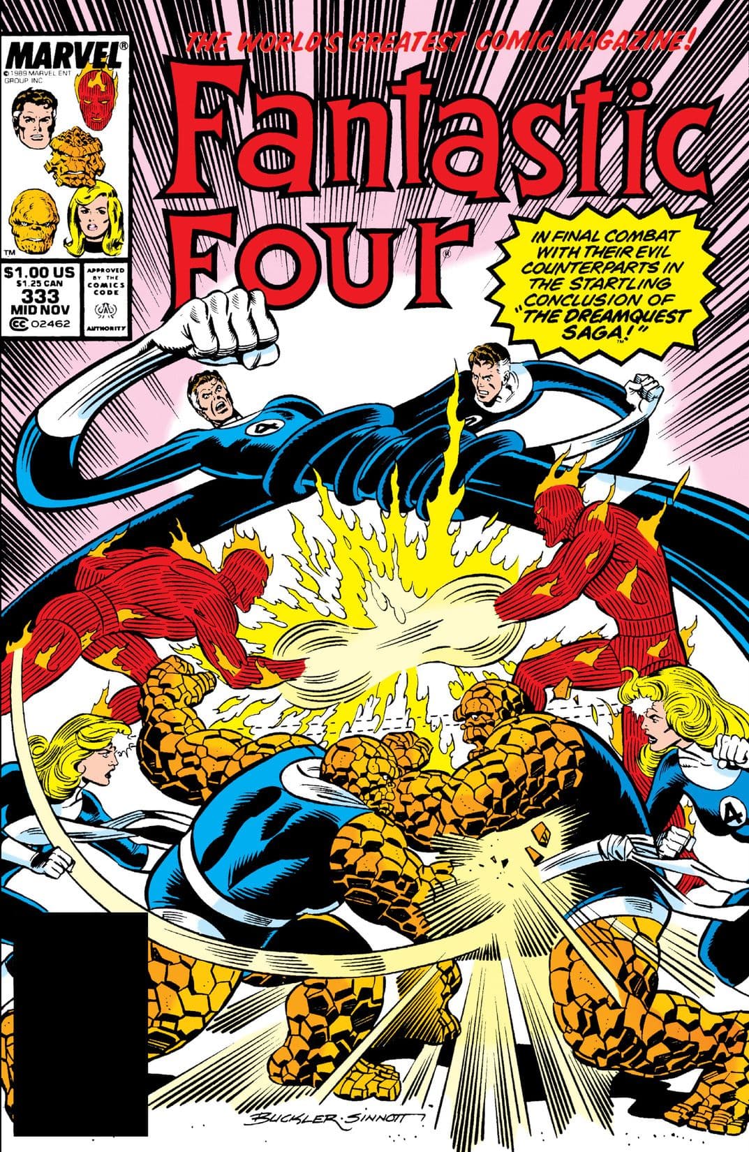 Fantastic Four #333 cover