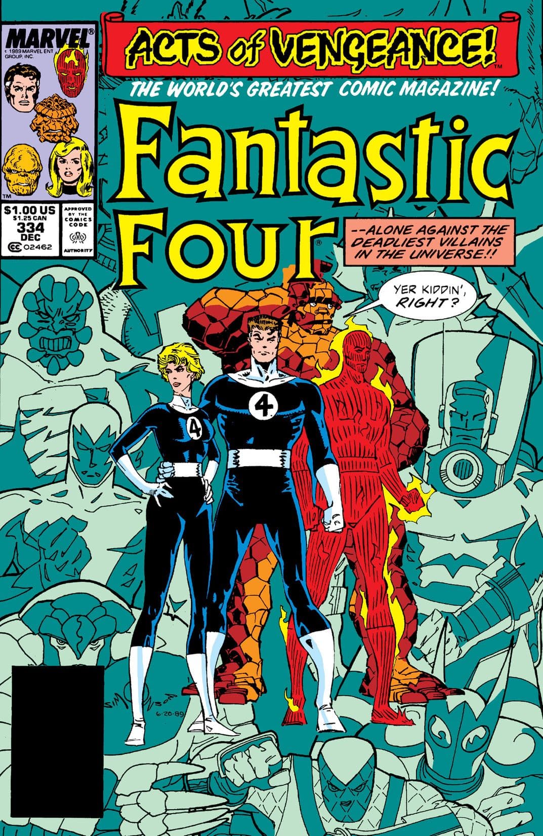 Fantastic Four #334 cover