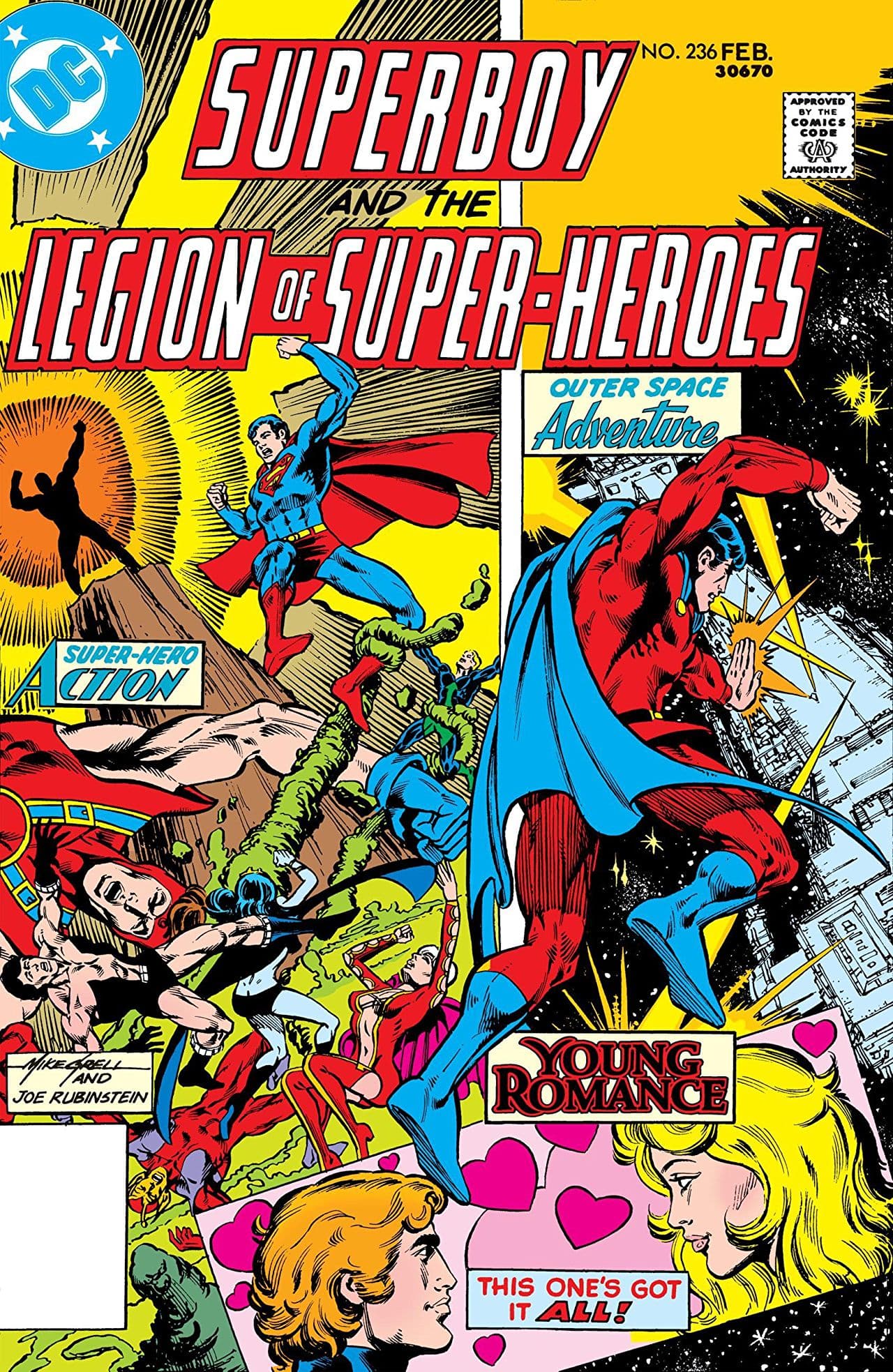 Superboy & the Legion of Super-Heroes #236 cover