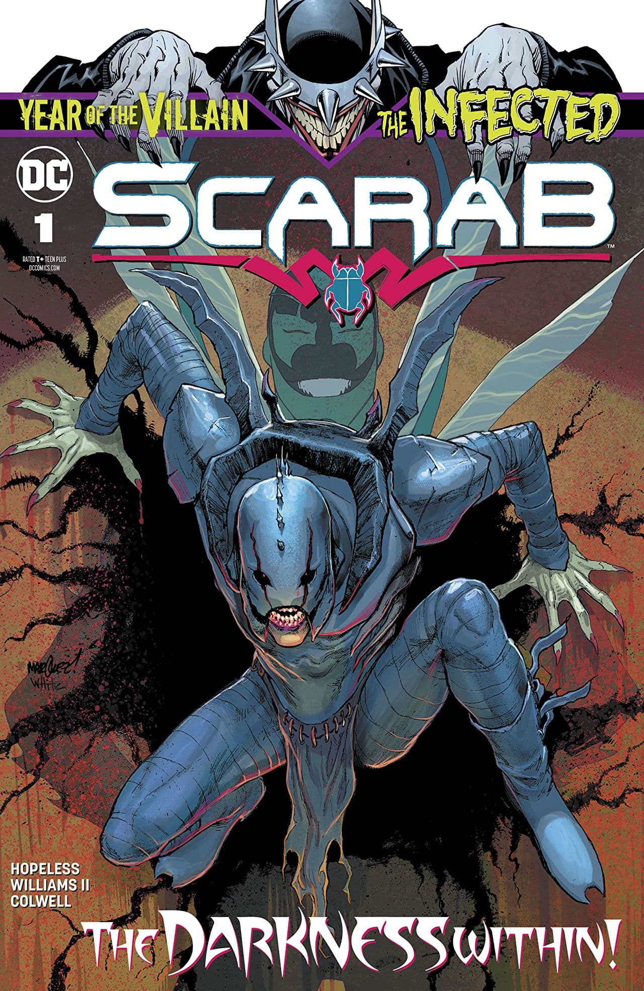 The Infected: Scarab cover — © DC Comics