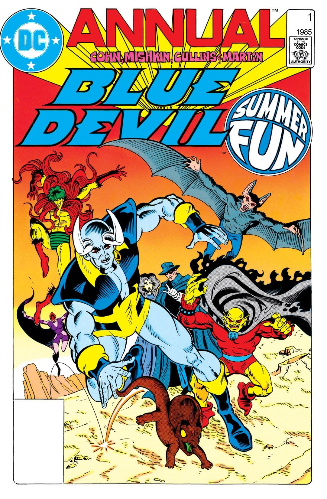 Blue Devil Annual cover — © DC Comics
