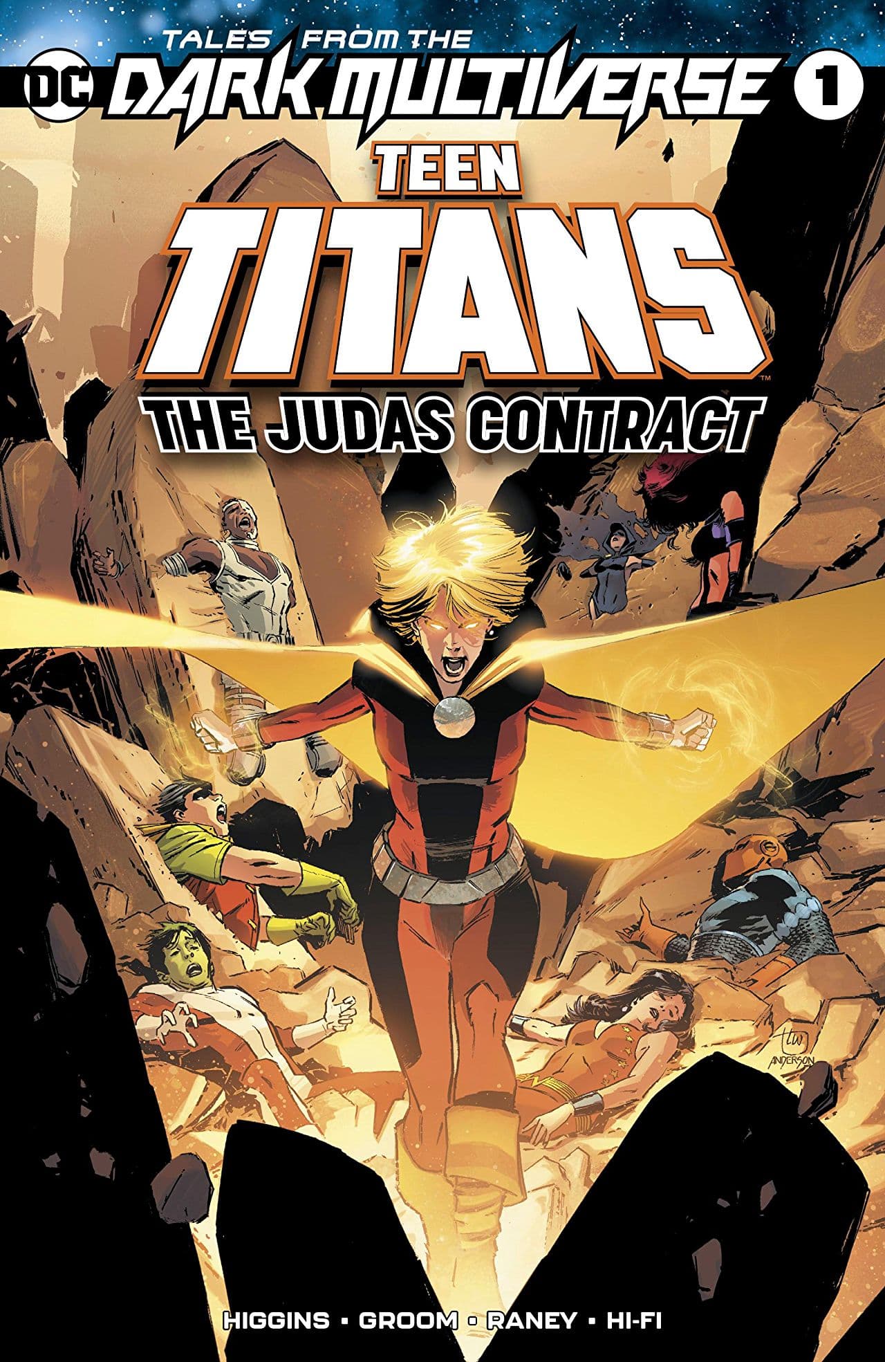Tales from the Dark Multiverse: Teen Titans: The Judas Contract cover — © DC Comics