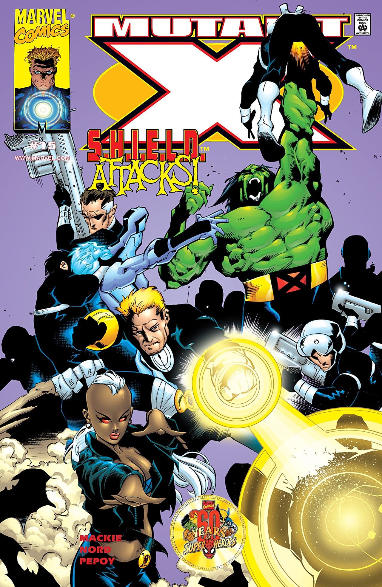 Mutant X #15 cover