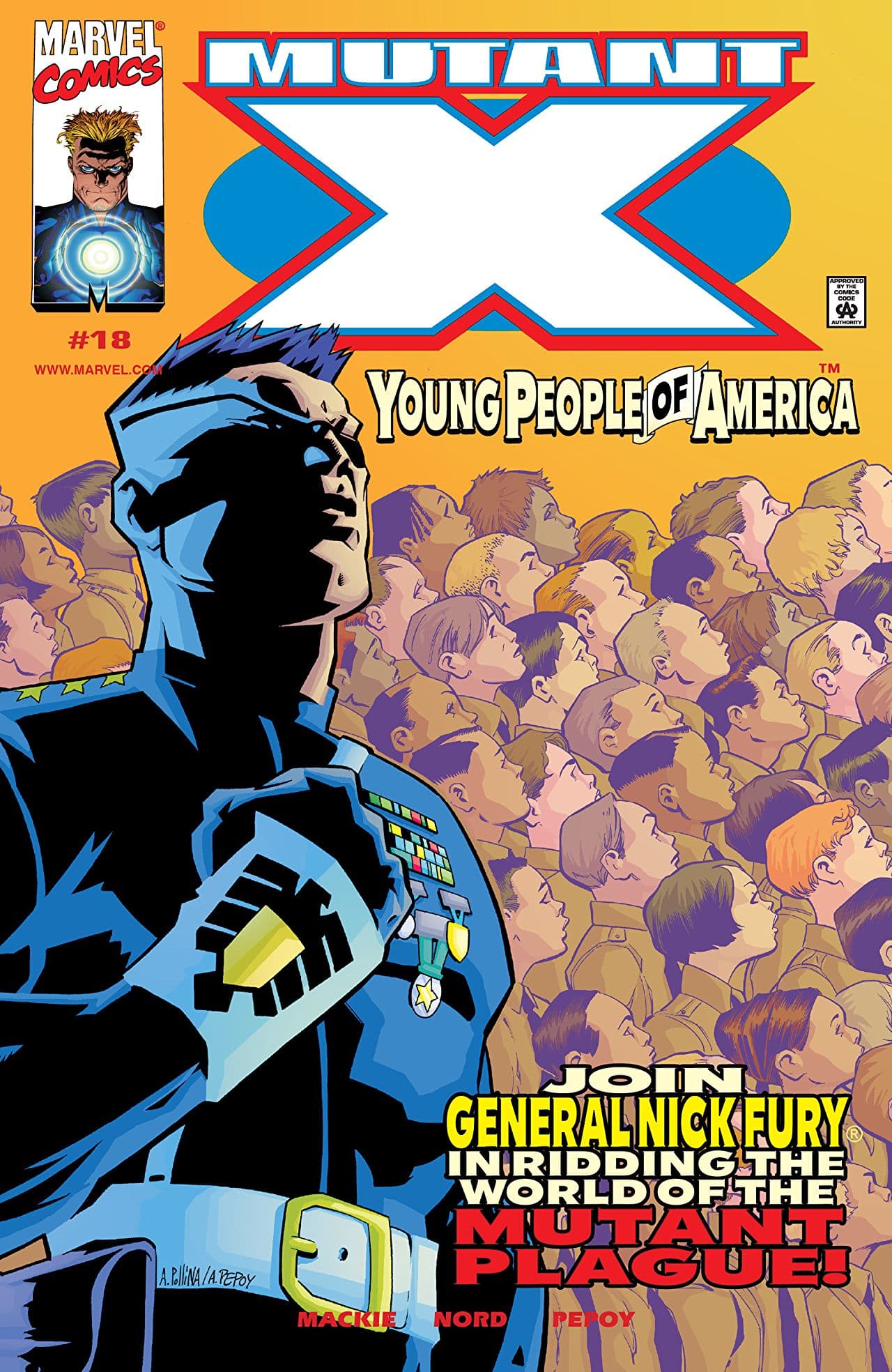 Mutant X #18 cover