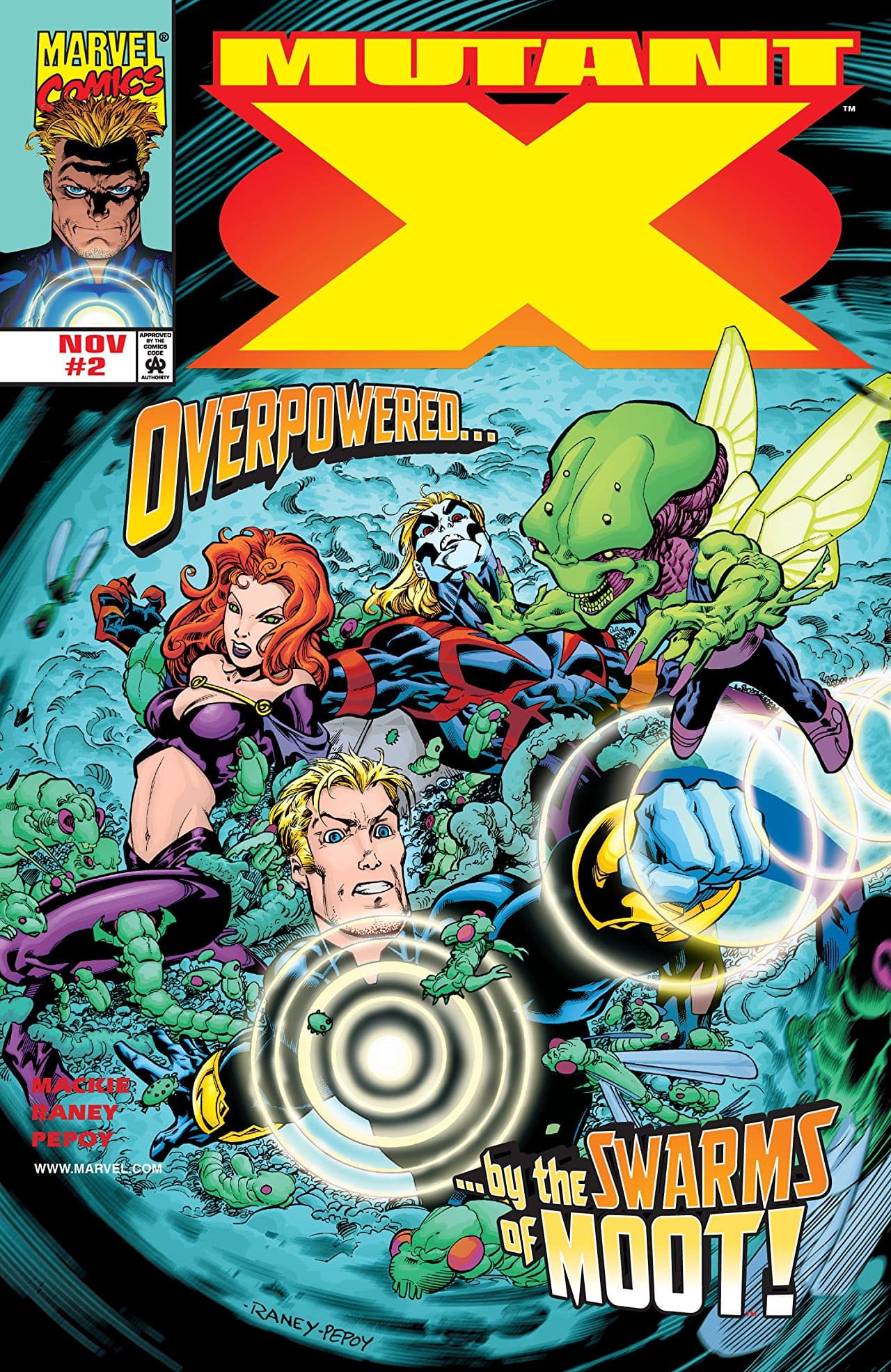 Mutant X #2 cover