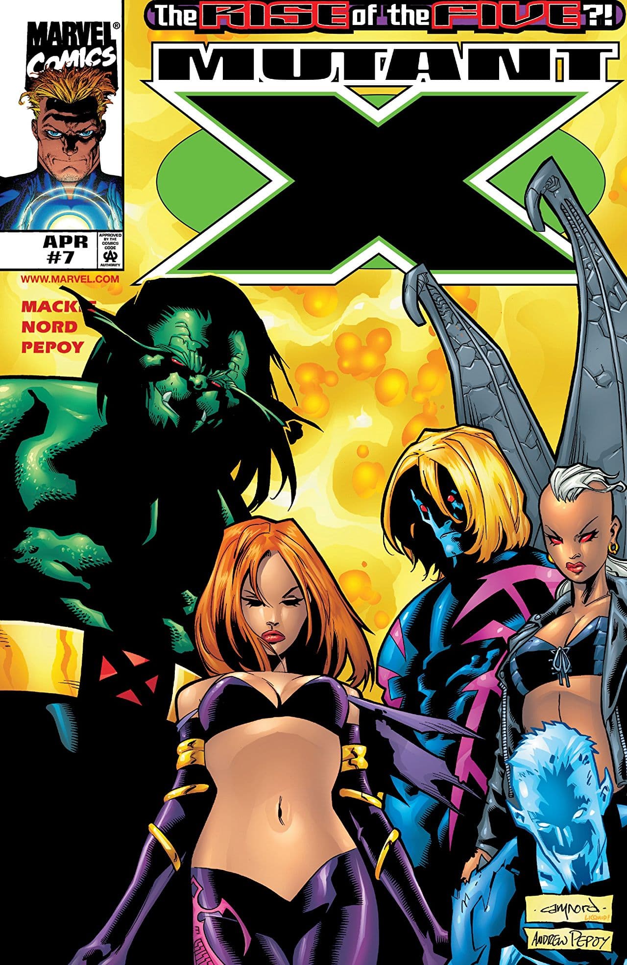 Mutant X #7 cover
