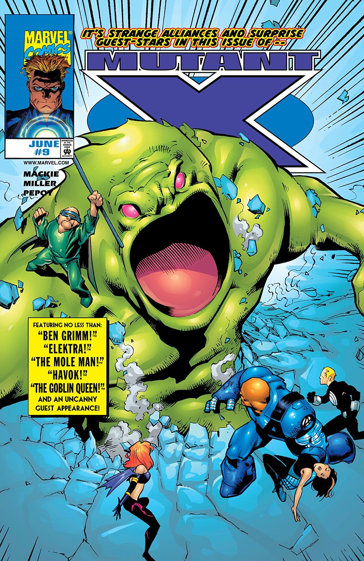 Mutant X #9 cover