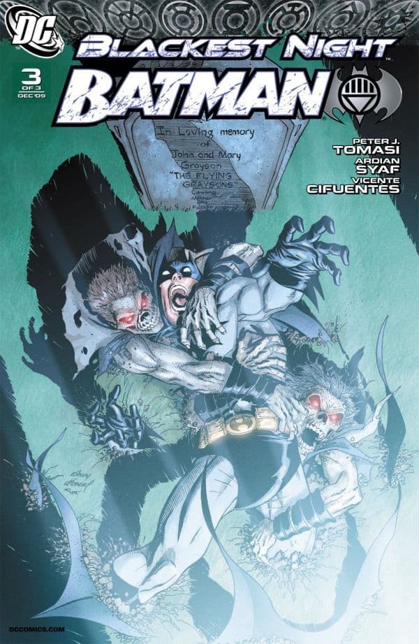 Blackest Night: Batman #3 cover